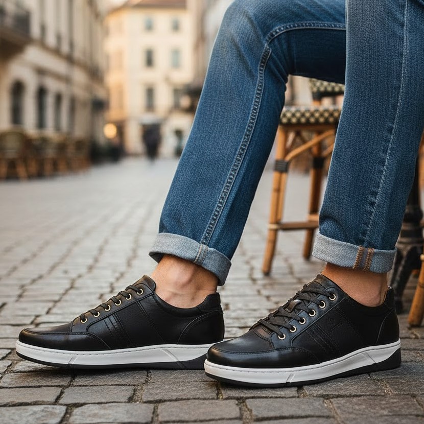 خرید آنلاین کفش چرم طبی مردانه آتن مدل جردن کد 01